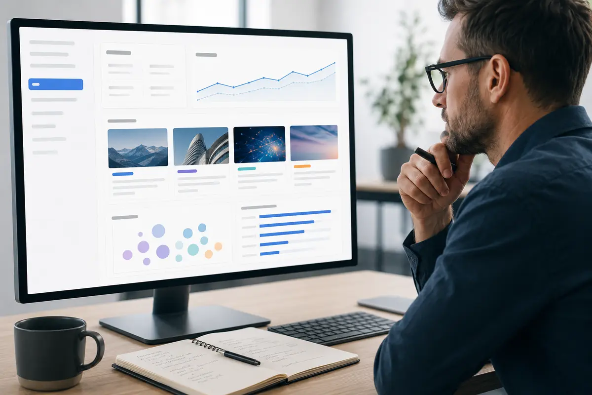 Professional reviewing content-performance information